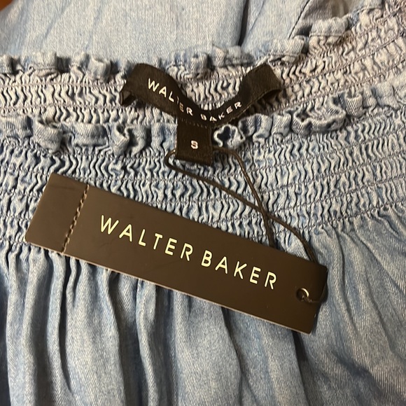 New $198 Walter Baker Kaiser Jumpsuit medium wash size S - Picture 8 of 11